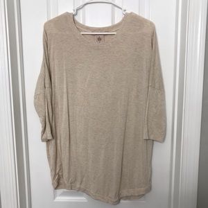 Philosophy Cream / Tan Oversized Shirt